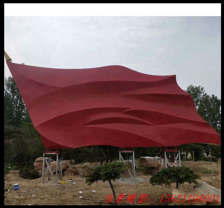不銹鋼飄揚(yáng)旗幟 公園景觀雕塑 不銹鋼飄揚(yáng)旗幟 公園景觀雕塑