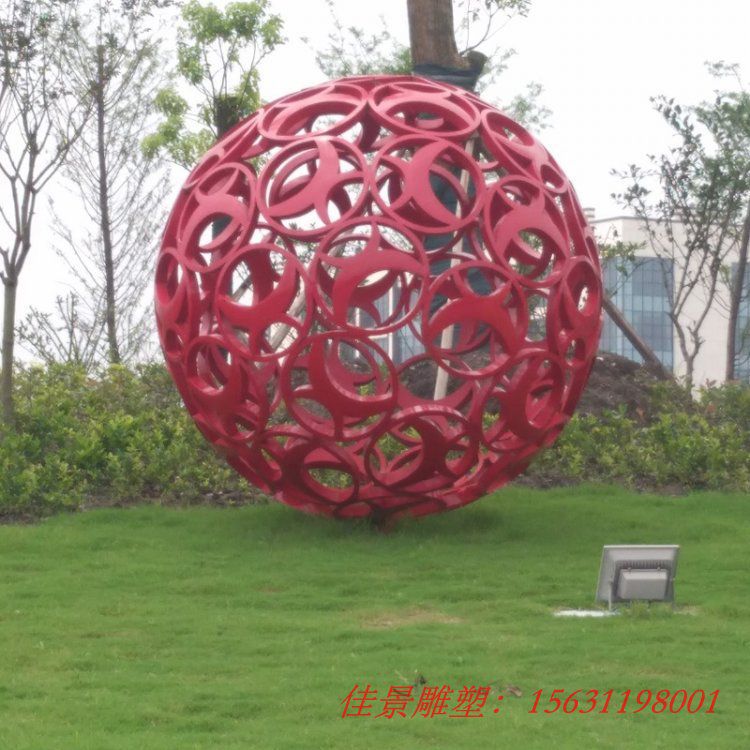 彩色不銹鋼鏤空球雕塑公園景觀雕塑 (1) 彩色不銹鋼鏤空球雕塑公園景觀雕塑 (1)