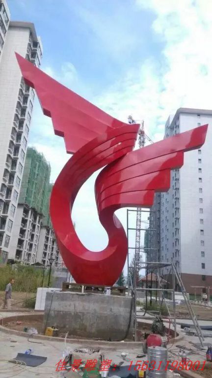 不銹鋼彩帶雕塑，廣場不銹鋼雕塑[1]