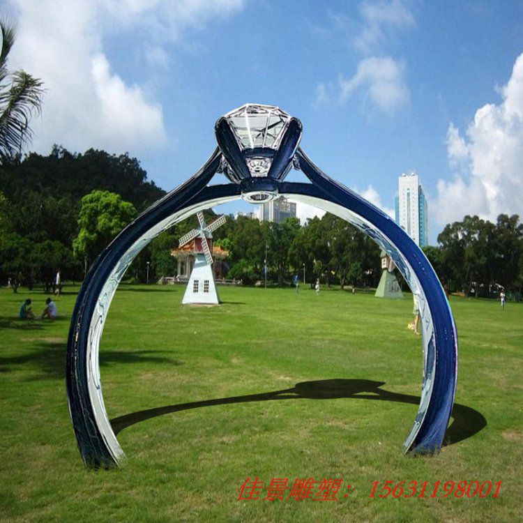 不銹鋼戒指拱門雕塑廣場公園景觀大型裝飾不銹鋼雕塑 不銹鋼戒指拱門雕塑廣場公園景觀大型裝飾不銹鋼雕塑