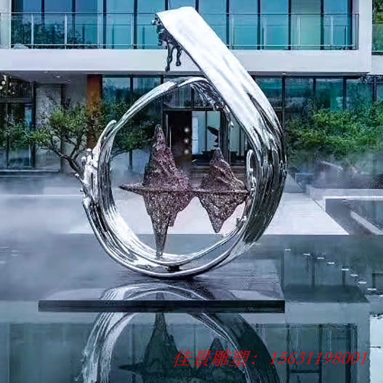 不銹鋼浪花雕塑戶外大型園林景觀金屬海浪水景雕塑 (2) 不銹鋼浪花雕塑戶外大型園林景觀金屬海浪水景雕塑 (2)