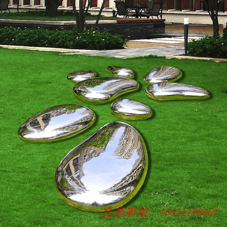 戶外不銹鋼鵝卵石頭造型雕塑園林景觀鏡面藝術(shù)品擺件 (7) 戶外不銹鋼鵝卵石頭造型雕塑園林景觀鏡面藝術(shù)品擺件 (7)