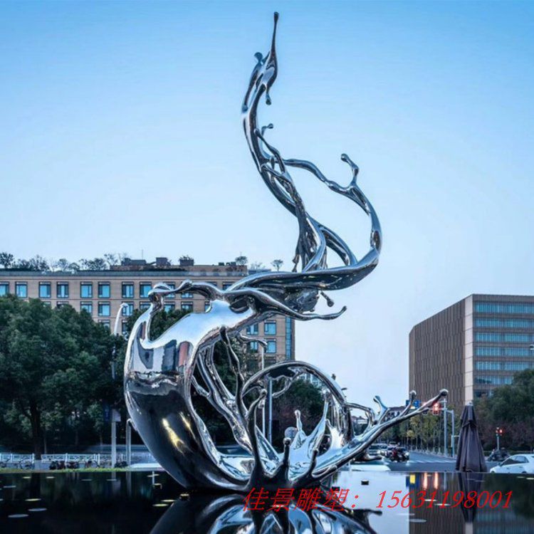 不銹鋼浪花雕塑戶外大型園林景觀金屬海浪水景雕塑 (1) 不銹鋼浪花雕塑戶外大型園林景觀金屬海浪水景雕塑 (1)