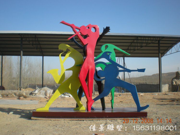 音樂師人物不銹鋼雕塑[1]