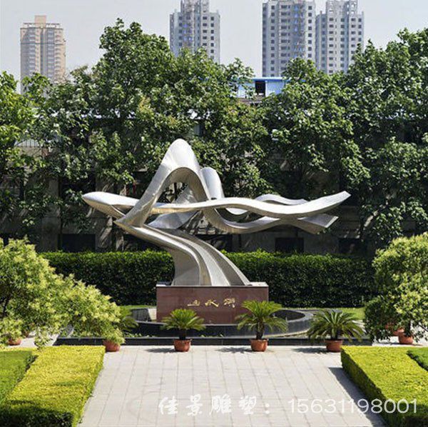 公園不銹鋼抽象游泳人物雕塑 公園不銹鋼抽象游泳人物雕塑
