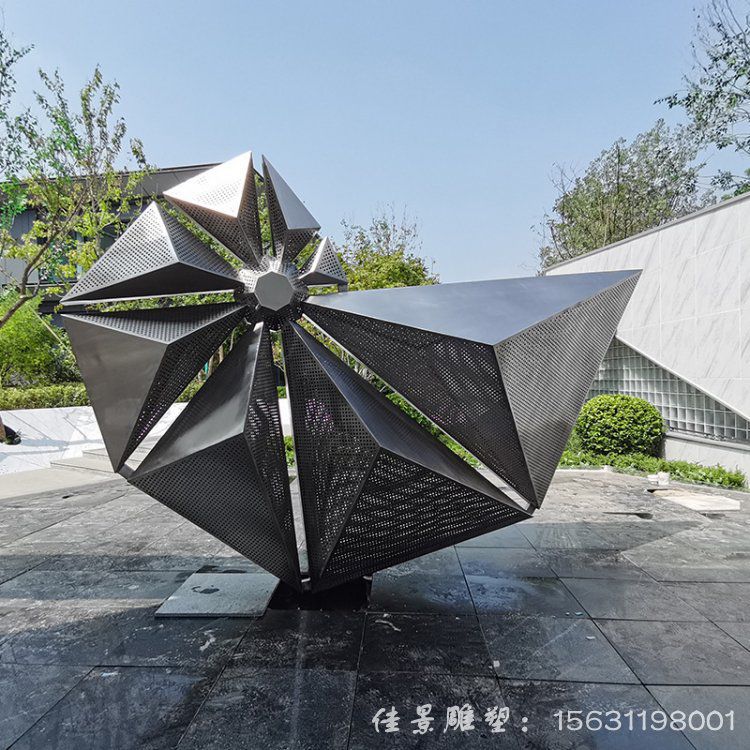 廠家定制公園不銹鋼異形標(biāo)志雕塑廣場(chǎng)園林大型室外抽象雕塑擺件63019