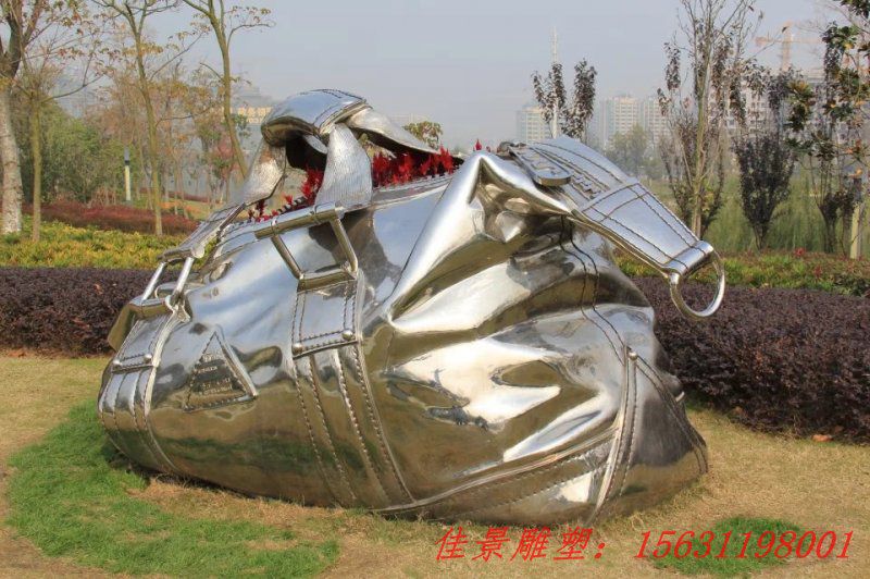 不銹鋼包雕塑，公園不銹鋼雕塑