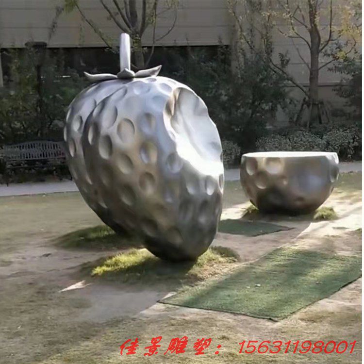 公園不銹鋼草莓雕塑定制 園林景觀雕塑 造型藝術(shù) 來圖定制 (2) 公園不銹鋼草莓雕塑定制 園林景觀雕塑 造型藝術(shù) 來圖定制 (2)