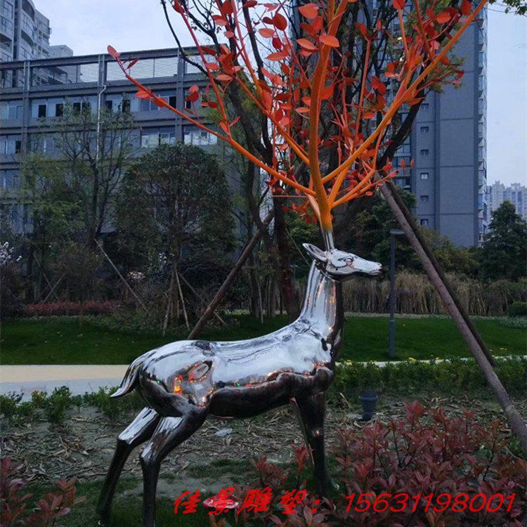 定制不銹鋼動物雕塑 不銹鋼發(fā)光鹿幾何鹿 境面梅花鹿雕塑 (4) 定制不銹鋼動物雕塑 不銹鋼發(fā)光鹿幾何鹿 境面梅花鹿雕塑 (4)