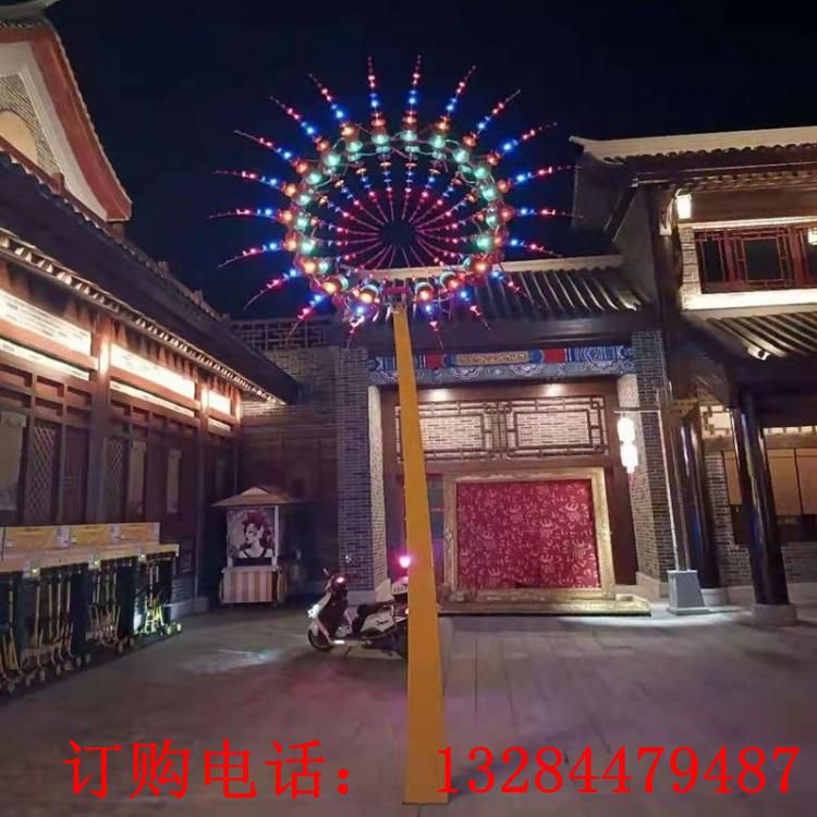 戶外大型藝術(shù)風(fēng)動雕塑不銹鋼廣場景觀擺件創(chuàng)意抽象風(fēng)動力風(fēng)車裝置 (3)