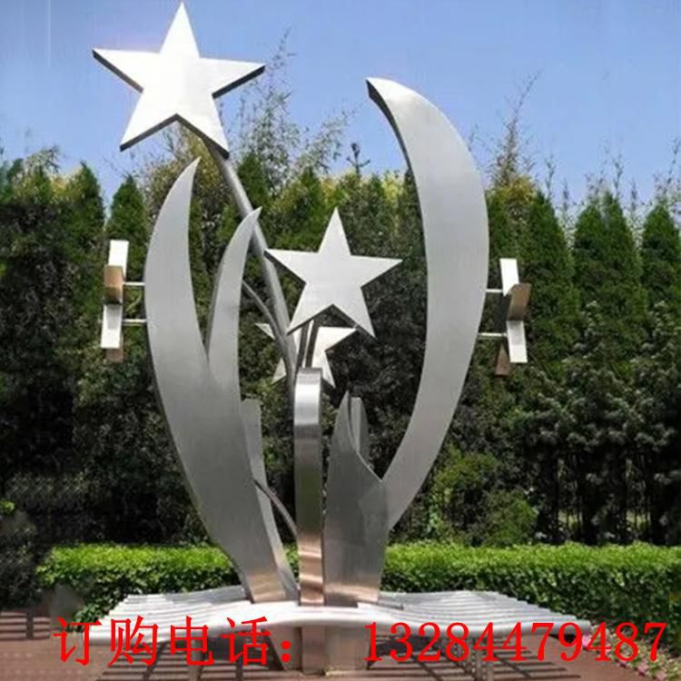 抽象鏡面拉絲定制雕塑城市廣場園林景觀擺件不銹鋼制作過程 (4)