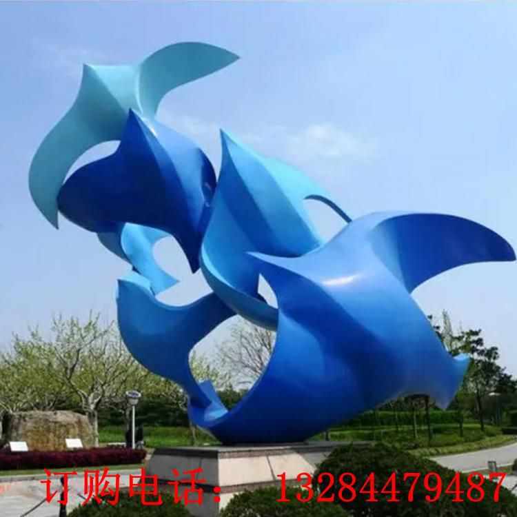 大型不銹鋼雕塑戶外校園城市創(chuàng)意抽象景觀擺件廣場金屬廊架雕塑 (2)