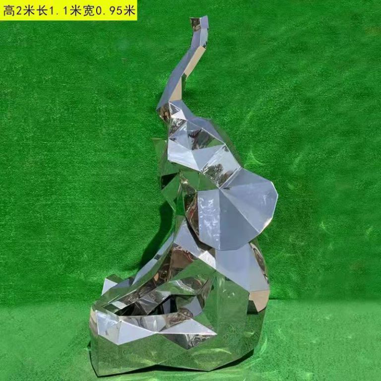 不銹鋼幾何大象雕塑的創(chuàng)作靈感