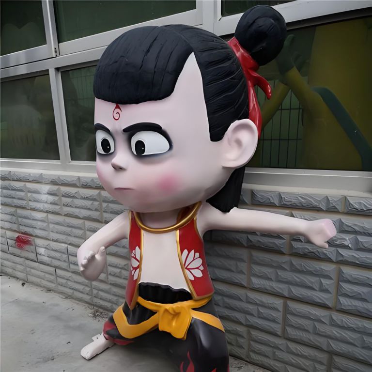 哪吒雕塑與神話故事中的哪吒形象有哪些異同