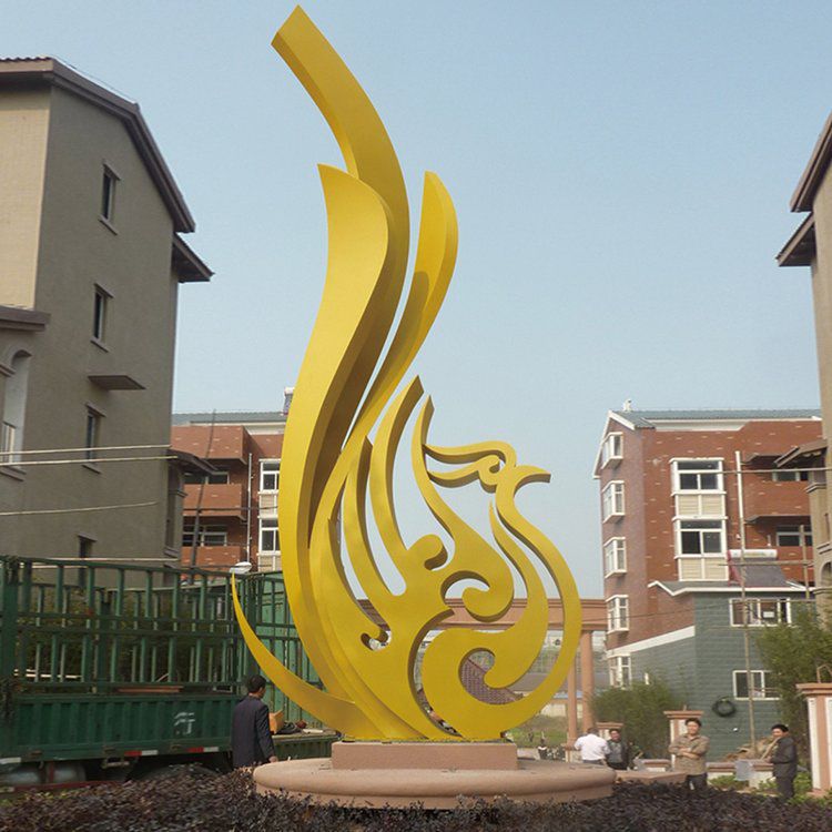 不銹鋼鳳凰雕塑在西方文化中有哪些獨(dú)特的寓意