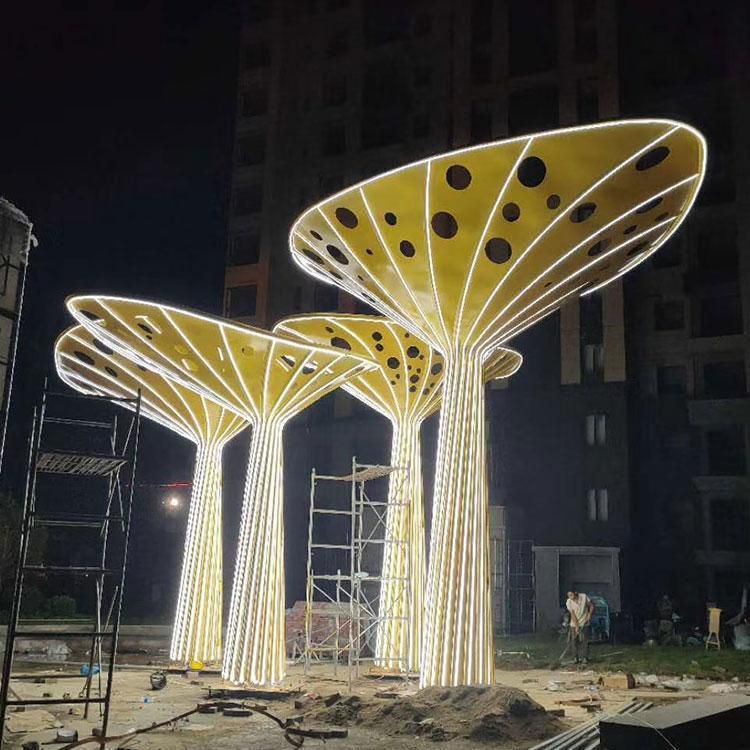 不銹鋼鏤空樹雕塑的表面處理方式對其耐腐蝕性有何具體影響