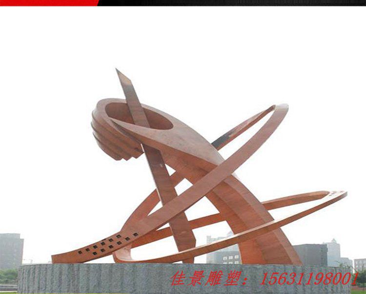 不銹鋼抽象握手雕塑
