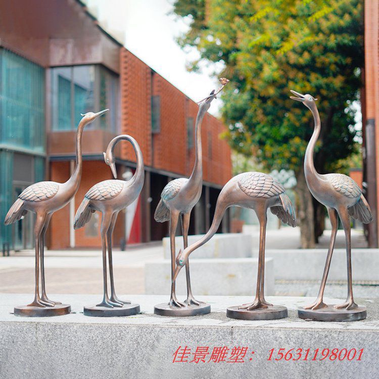 不銹鋼抽象火烈鳥雕塑