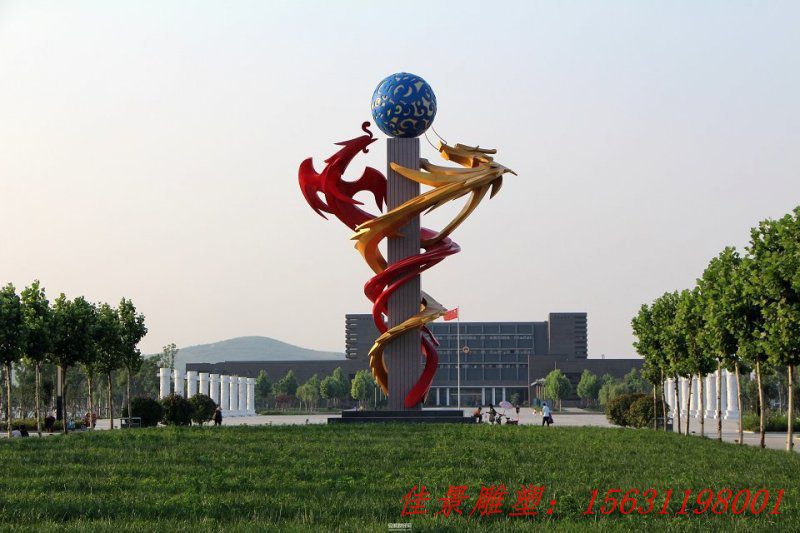不銹鋼景區(qū)抽象中國(guó)龍