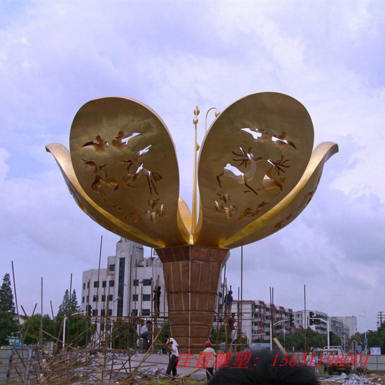 不銹鋼城市大型花朵