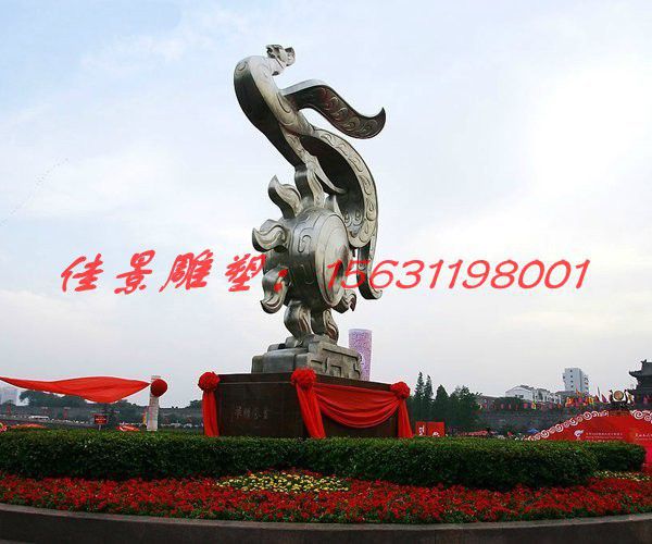 景區(qū)不銹鋼抽象鳳凰