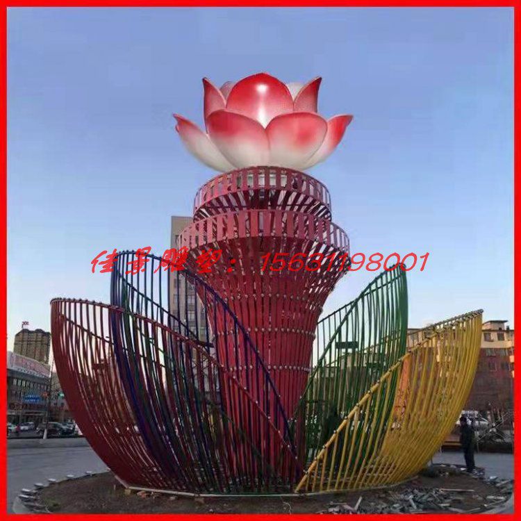 不銹鋼花朵雕塑小區(qū)景觀雕塑