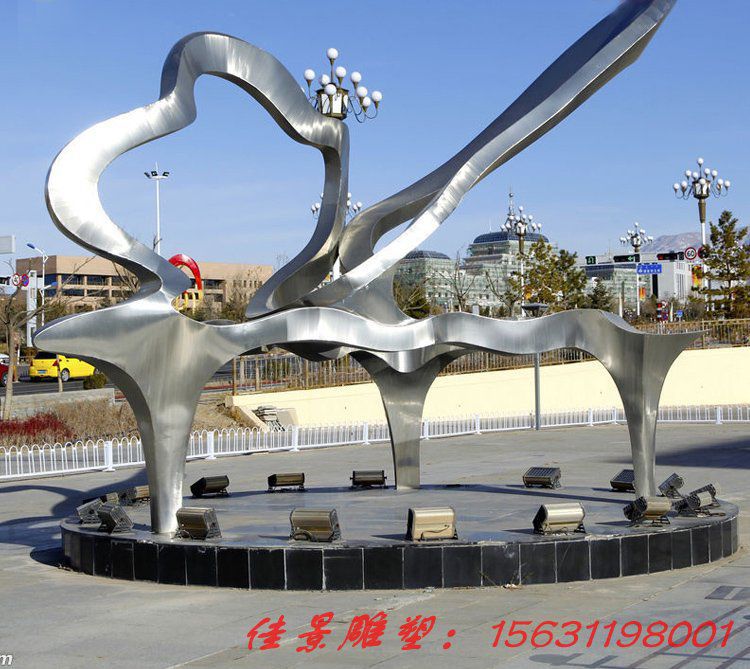 不銹鋼城市鋼琴雕塑