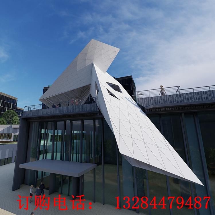 不銹鋼城市廊架雕塑
