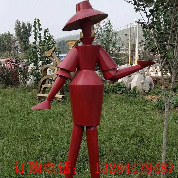 不銹鋼噴漆機器人雕塑