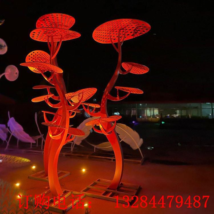 不銹鋼鏤空異型樹造型雕塑