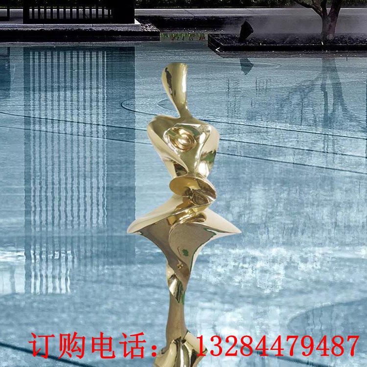 不銹鋼抽象人物雕塑