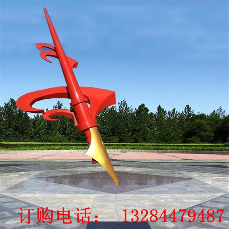 大型不銹鋼鋼筆雕塑