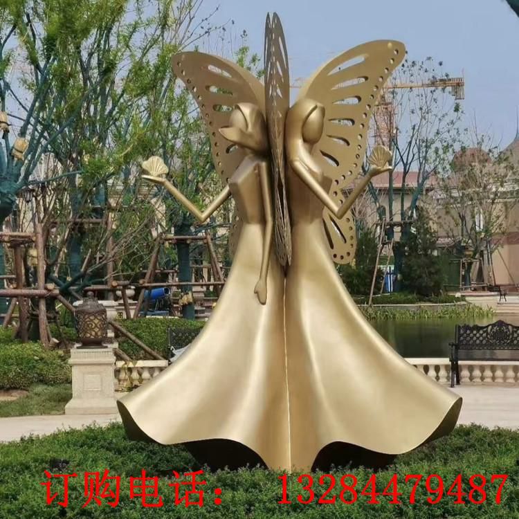 大型不銹鋼仙子雕塑