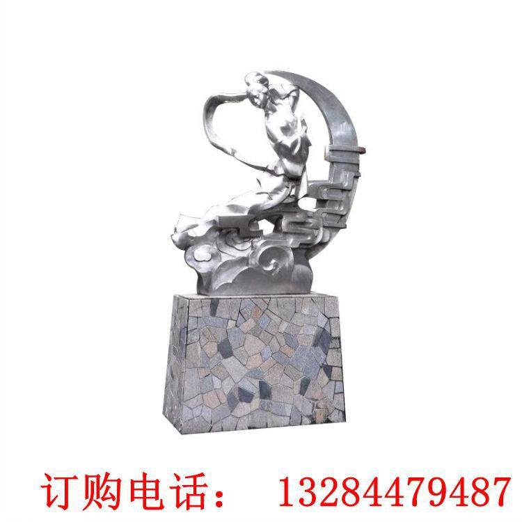 不銹鋼鏡面仙女雕塑