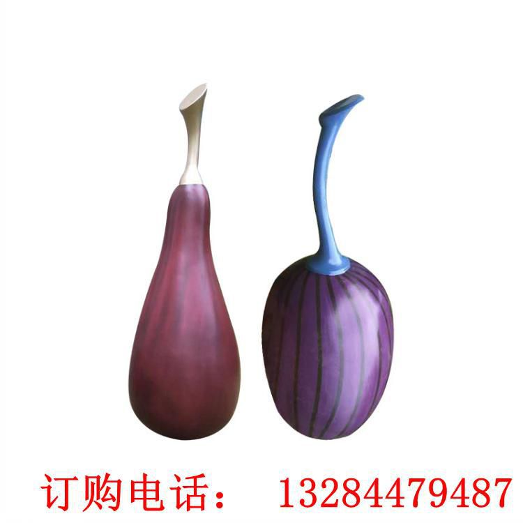不銹鋼茄子雕塑