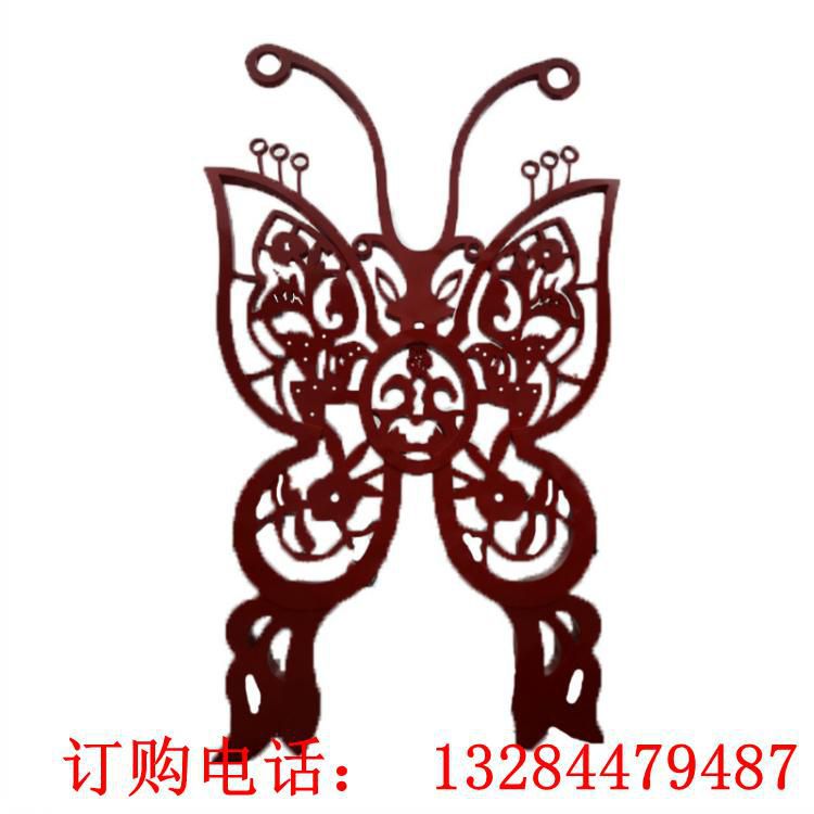 不銹鋼鏤空蝴蝶雕塑