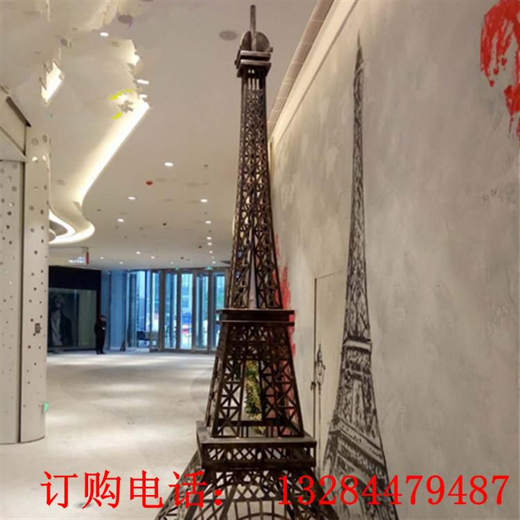 不銹鋼埃菲爾鐵塔雕塑
