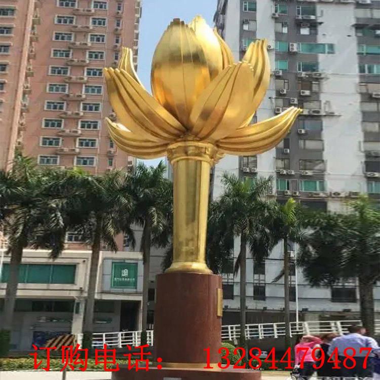 大型不銹鋼蓮花雕塑