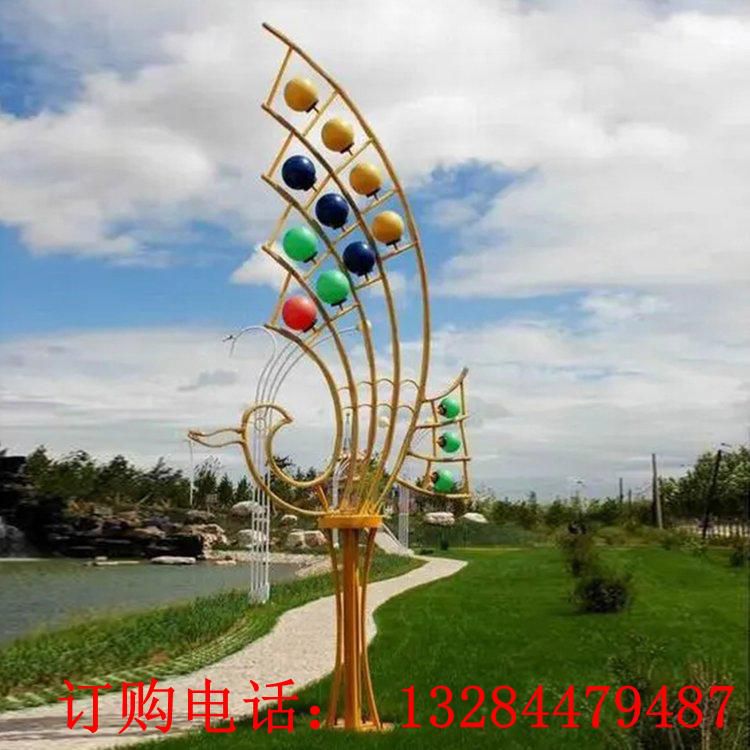 不銹鋼圓管拉絲鳳凰雕塑