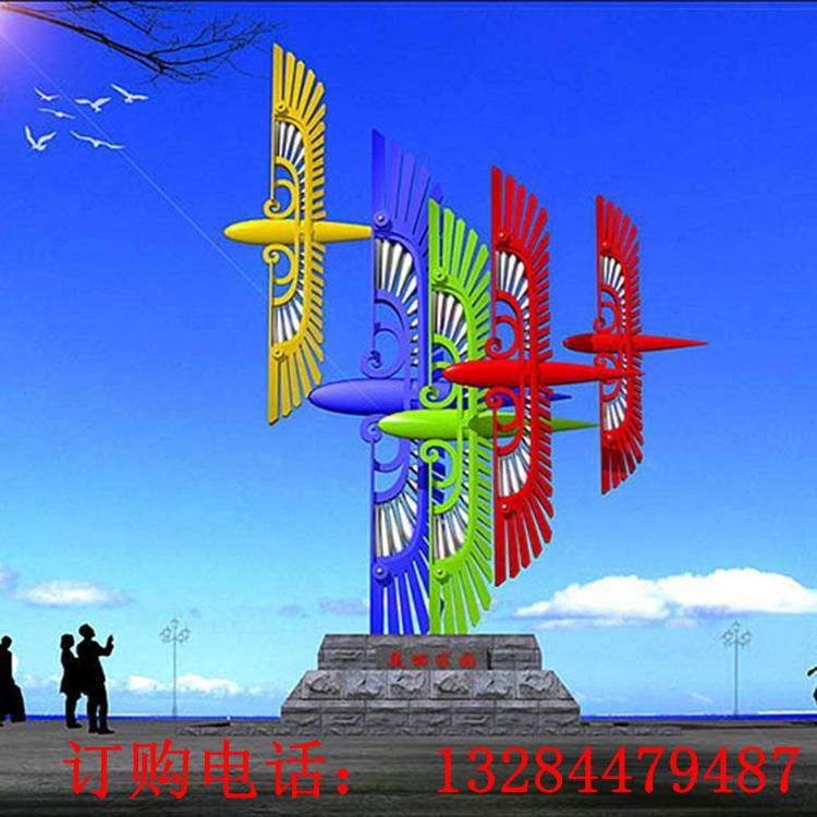 大型不銹鋼風(fēng)箏雕塑
