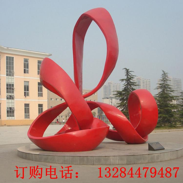 大型不銹鋼飄帶雕塑