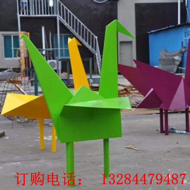不銹鋼千紙鶴雕塑