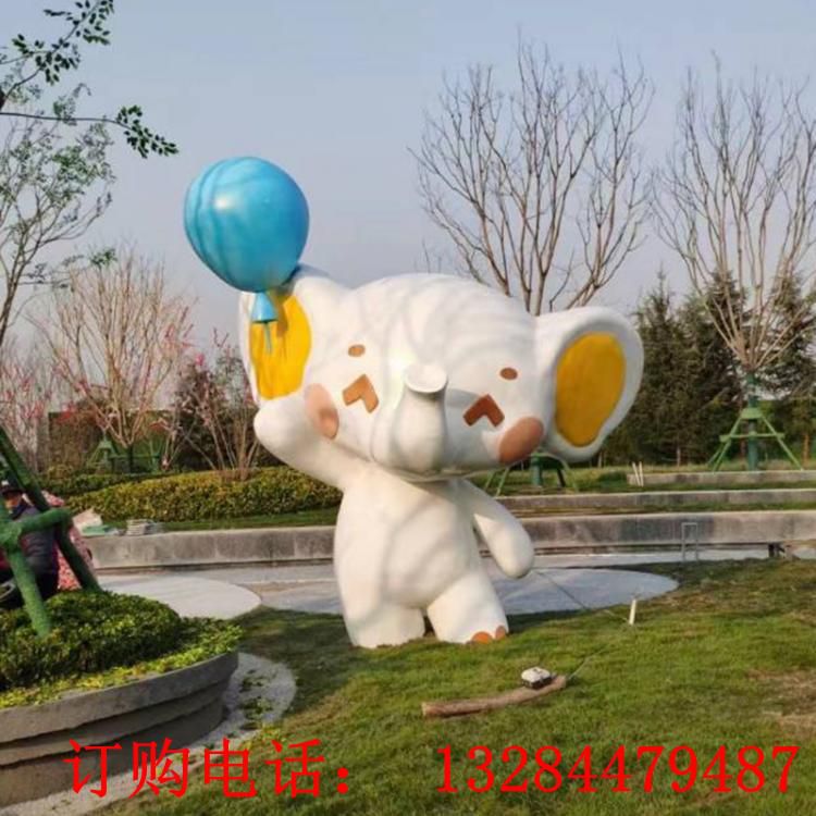 不銹鋼卡通大象雕塑