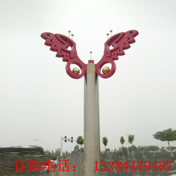 大型不銹鋼鏤空蝴蝶雕塑