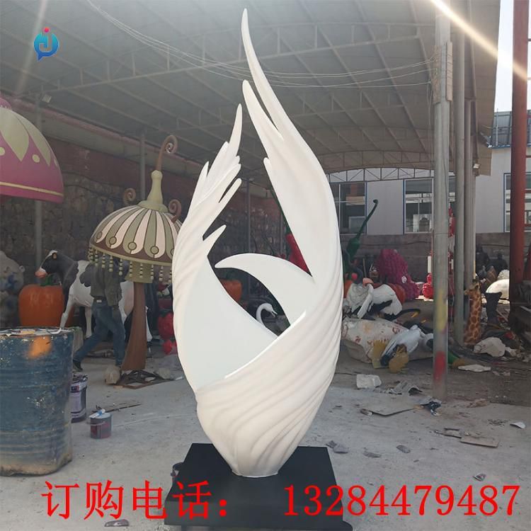 不銹鋼翅膀雕塑