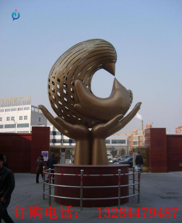 不銹鋼抽象鳥(niǎo)雕塑