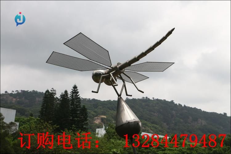 大型不銹鋼蜻蜓雕塑