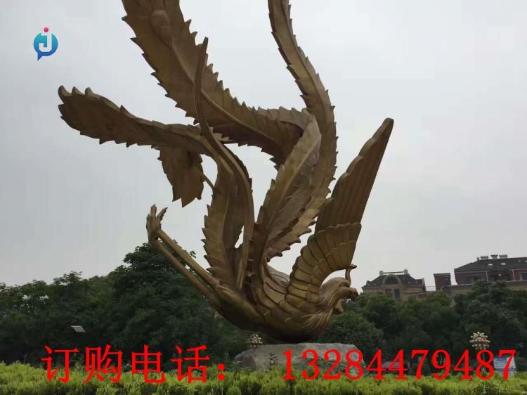不銹鋼鳳凰雕塑