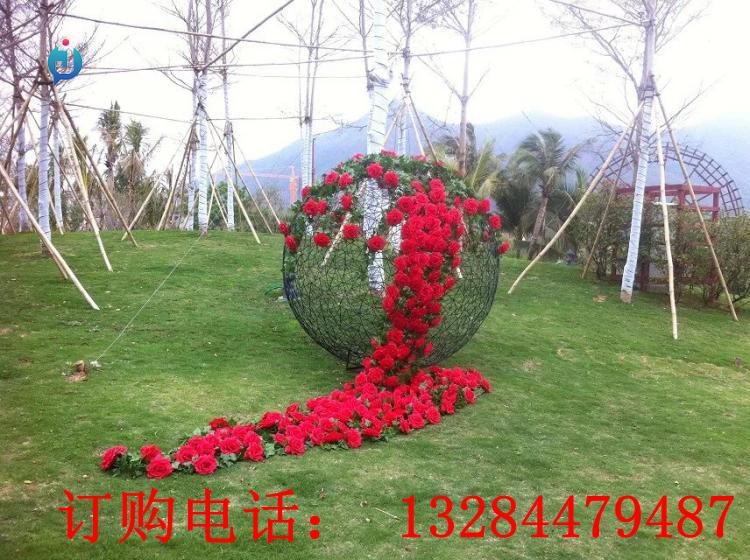 不銹鋼花球雕塑