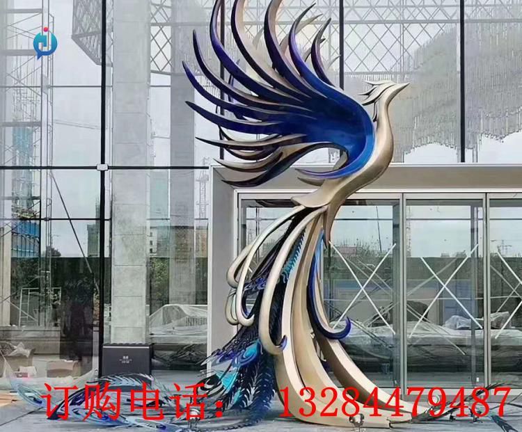 不銹鋼鳳凰雕塑